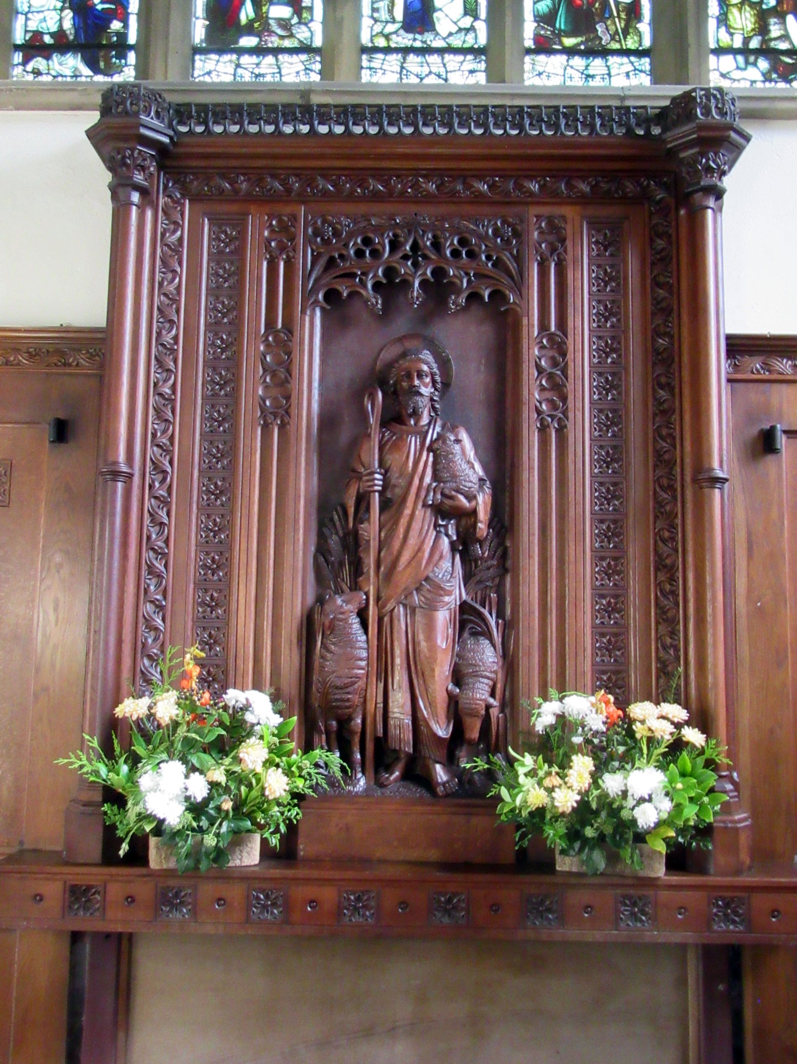 St Mary's  Reredos - The Good Shepherd